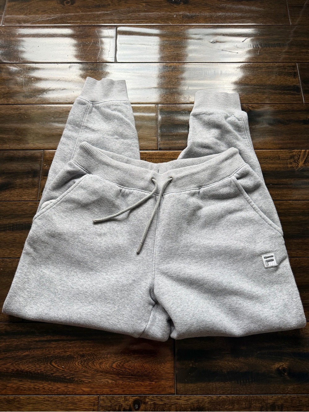 Fila Gray Classic Drawstring Joggers